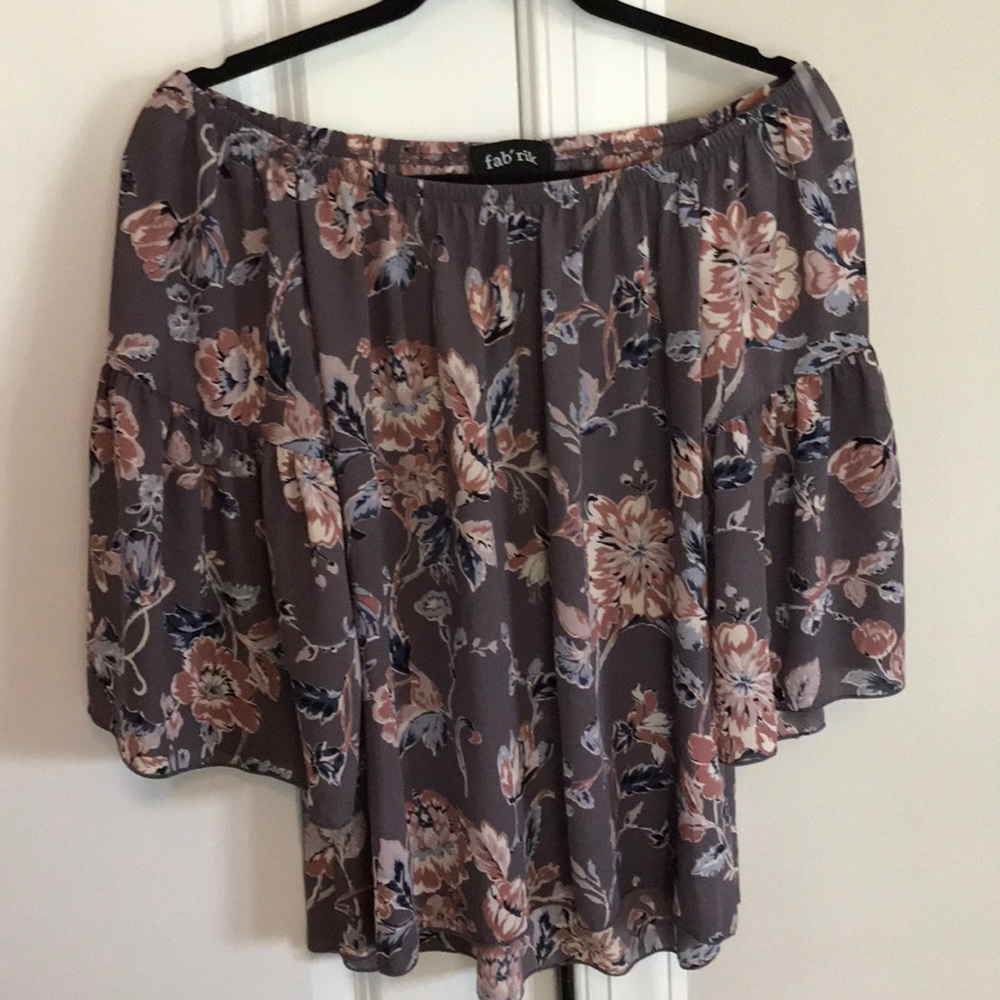 Floral off the shoulder blouse